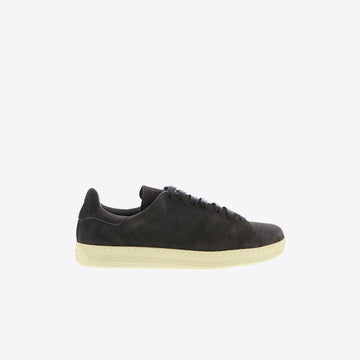 Sneakers donkergrijs suede