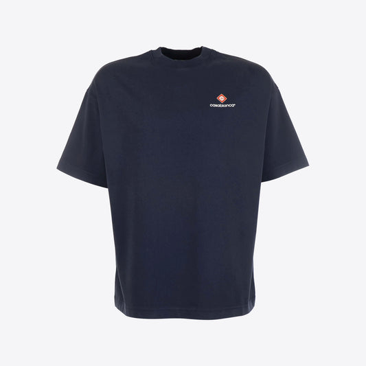 T-shirt donkerblauw boxy