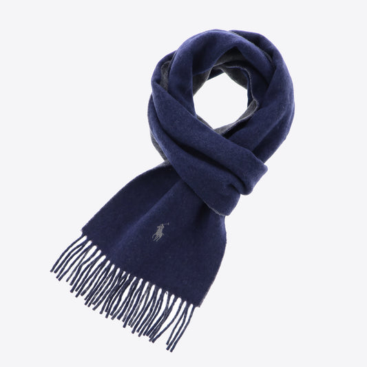 Sjaal donkerblauw omkeerbaar
