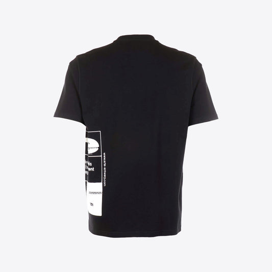 T-shirt zwart logo opzij side print