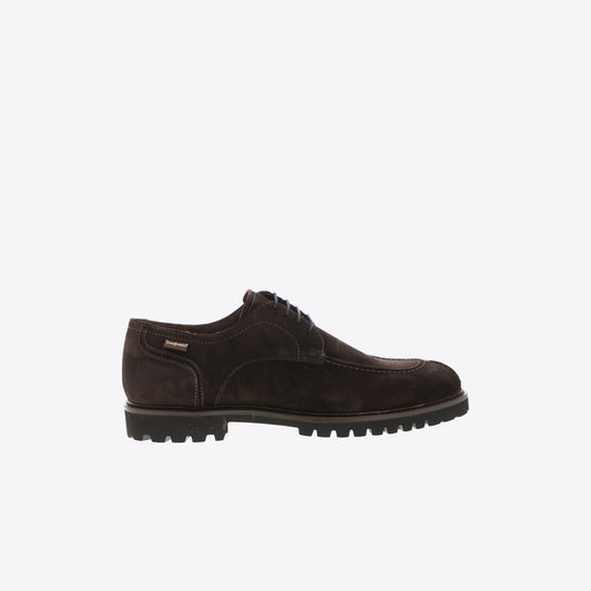 Veterschoenen bruin daim