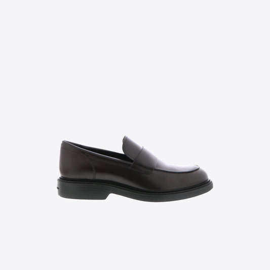 Mocassins bruin leder