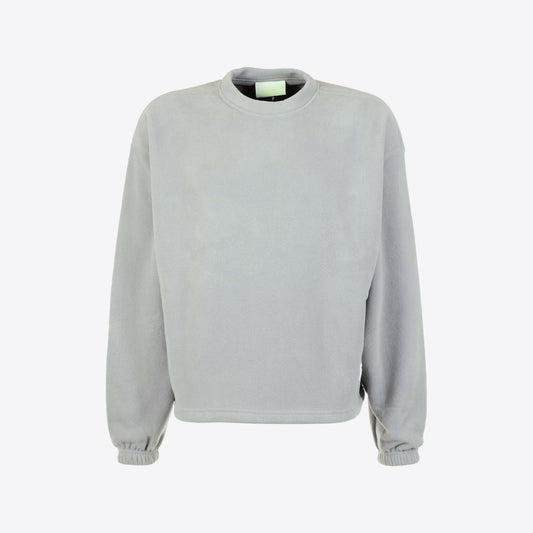 Sweater lichtgrijs fleece