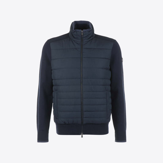 Cardigan donkerblauw nylon knit