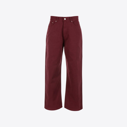 Jeans bordeaux color  receipt back