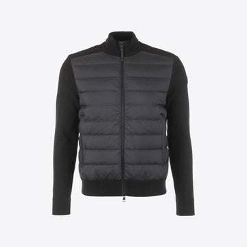 Cardigan zwart wol nylon
