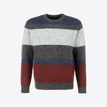 Pull grijs streep
