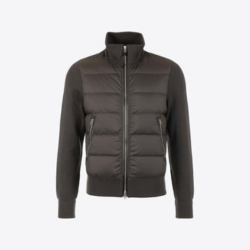 Cardigan bruin  rits + dons