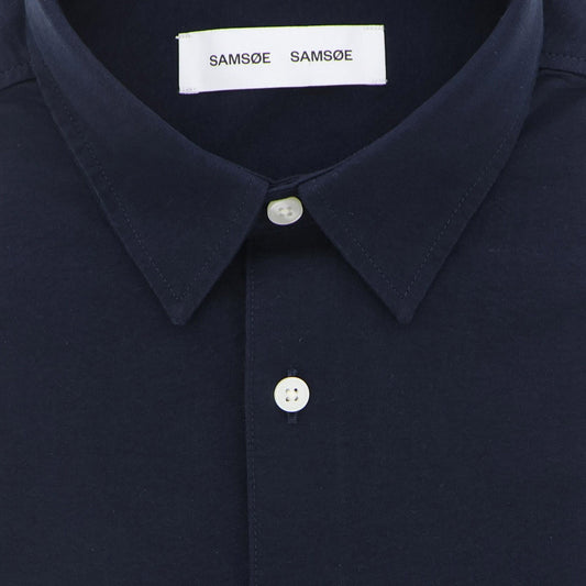 Hemd donkerblauw boxy