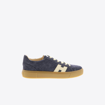 Sneakers donkerblauw daim