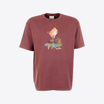 T-shirt bordeaux lion Glass Lion