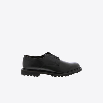 Veterschoenen zwart leder veter