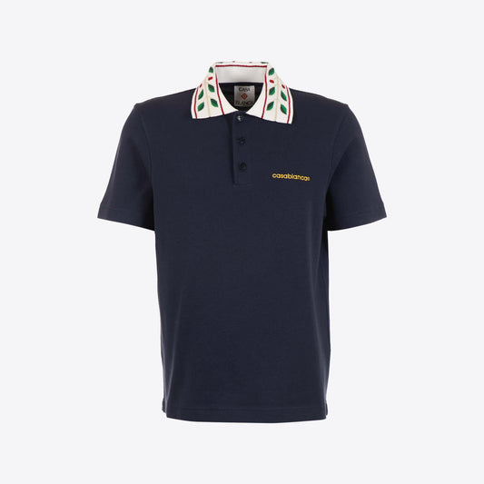 Polo donkerblauw col special