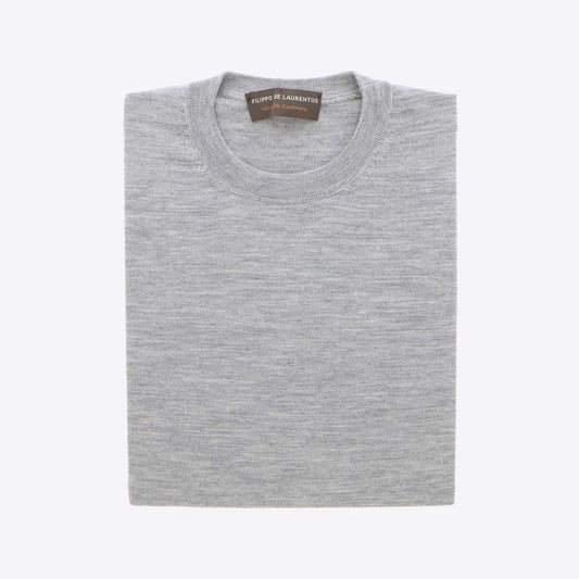 Pull grijs zijde-cashmere