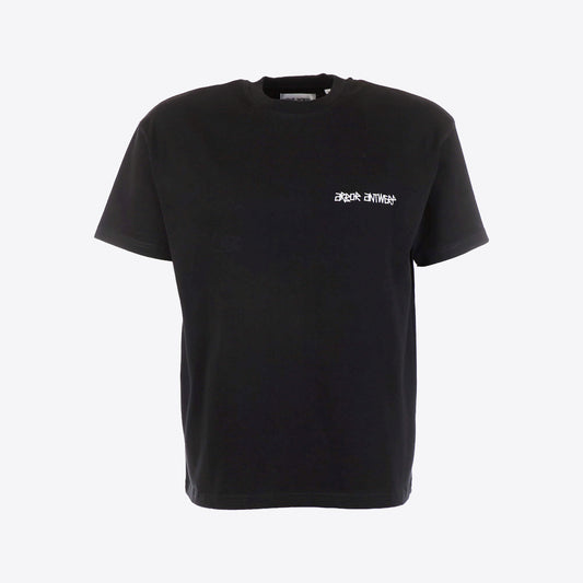 T-shirt zwart flower