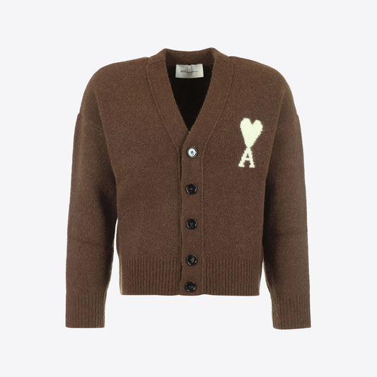 Cardigan bruin  v-hals