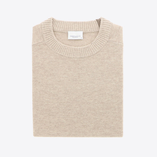 Pull lichtbeige wol