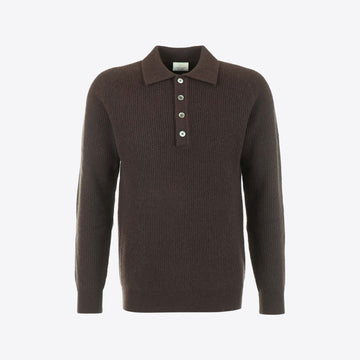 Polo bruin  rib
