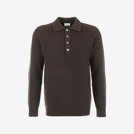 Polo bruin  rib