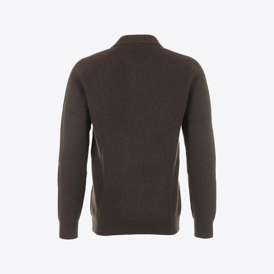 Polo bruin  rib