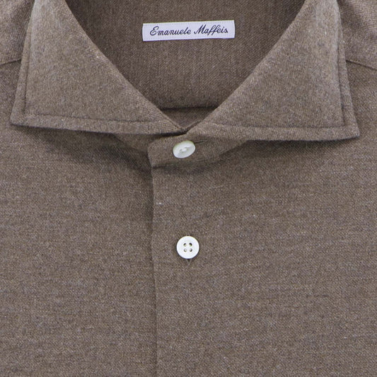 Hemd bruin  flannel