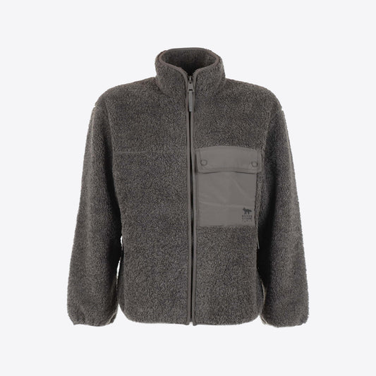 Cardigan grijs fleece