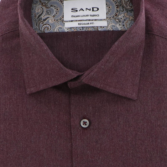 Hemd bordeaux flannel State Soft