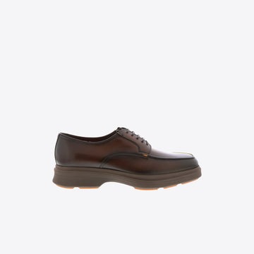 Veterschoenen bruin leder