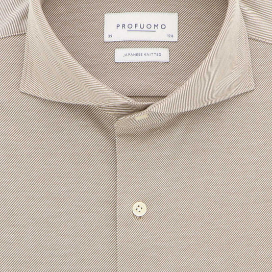 Hemd beige jersey