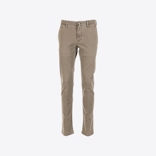 Broek taupe katoen Bobby