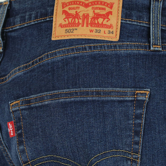 Jeans blauw taper 502