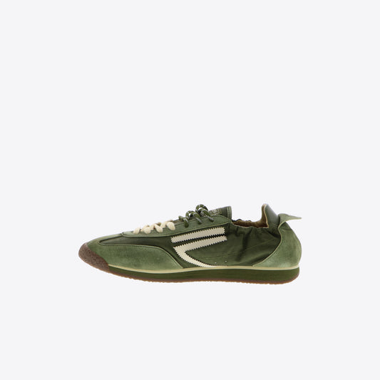 Sneakers groen leder daim panther