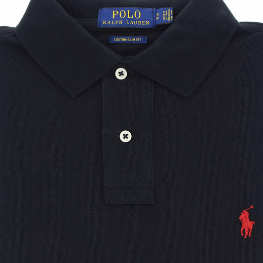 Polo lm zwart fit