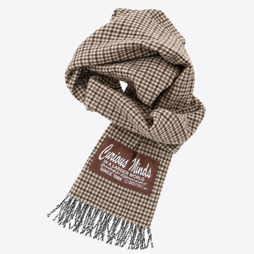 Sjaal beige ruit