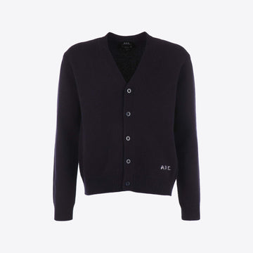Cardigan donkerblauw knopen kevin