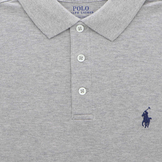 Polo grijs stretch mesh