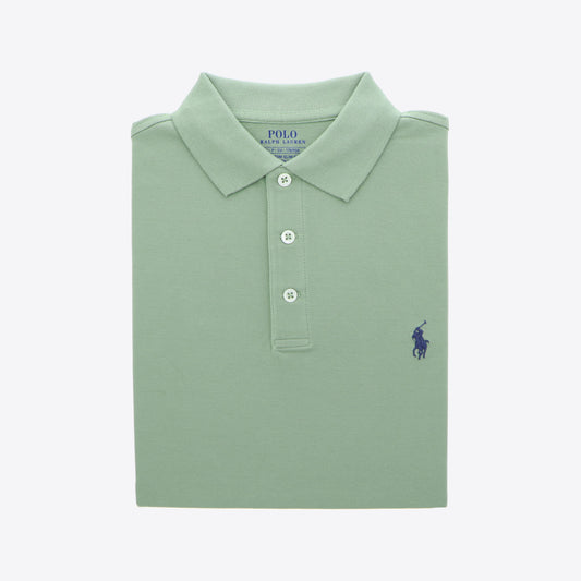 Polo groen stretch mesh
