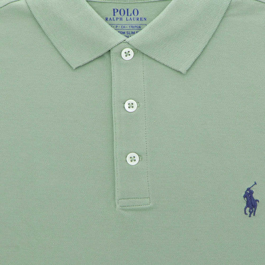 Polo groen stretch mesh