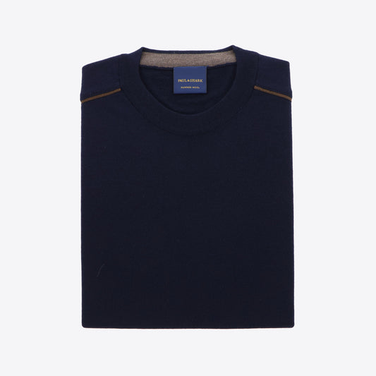 Pull donkerblauw bies