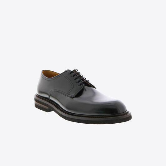 Veterschoenen zwart spazzolato